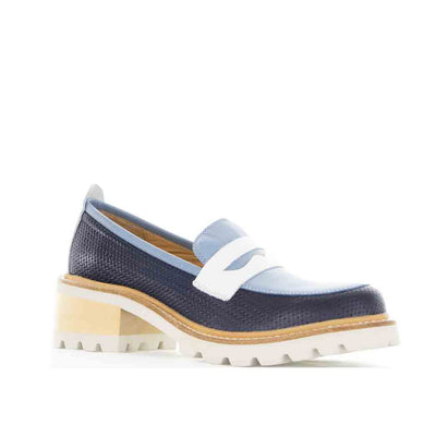 BRESLEY DELMIRA NAVY COMBO - Women Loafers - Collective Shoes 