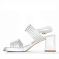 Load image into Gallery viewer, BRESLEY PINCH SOFT SILVER - Women Sandals - Collective Shoes 
