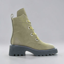 BRESLEY SABRE KHAKI NUBUCK - Women Boots - Collective Shoes 
