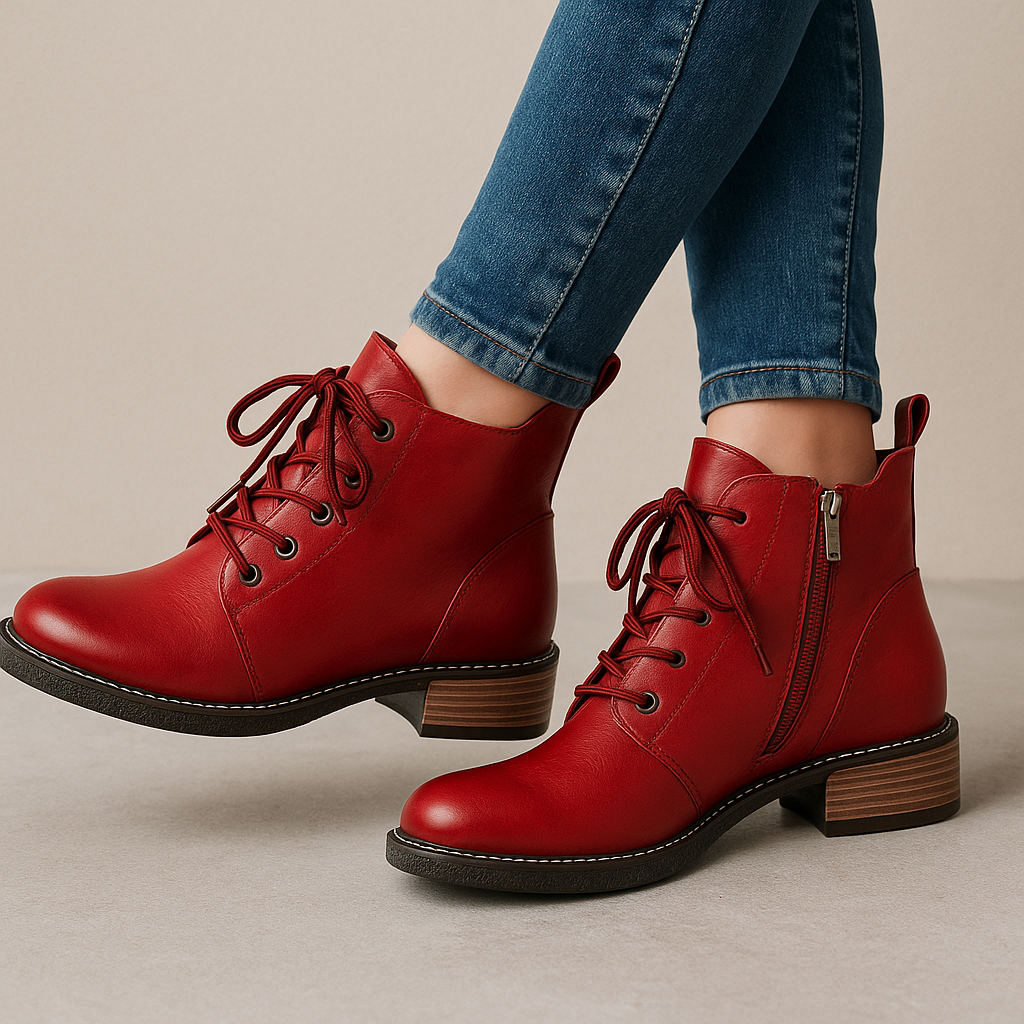 Shop Bresley Darla Hot pink Women Leather Boots NZ | Collective Shoes