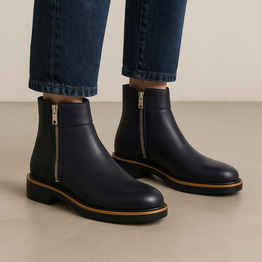 BRESLEY DEMIO NAVY MIX - Women Boots - Collective Shoes 