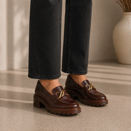 BRESLEY DYLAN CHOC - Women Loafers - Collective Shoes 