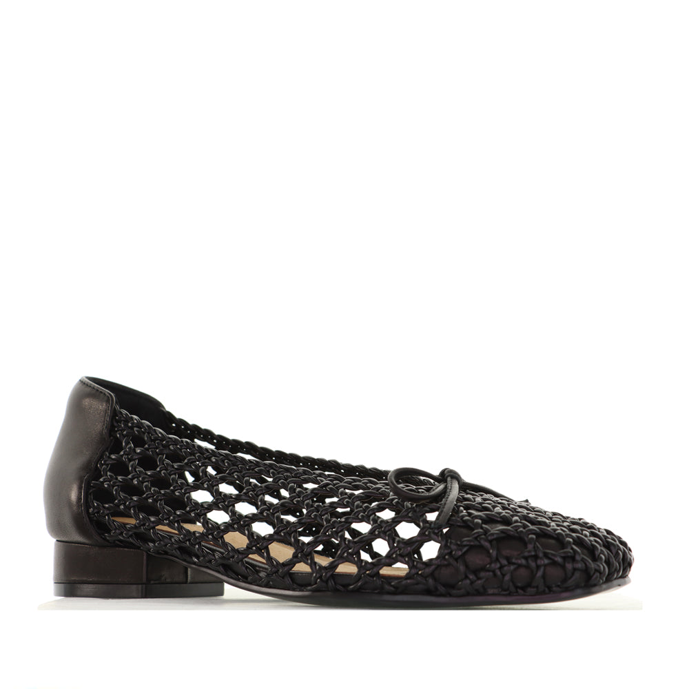 BRESLEY PLANET BLACK - Women Belle Flats - Collective Shoes 