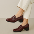 Load image into Gallery viewer, BRESLEY RATTLE BORDO - Women Heels - Collective Shoes 
