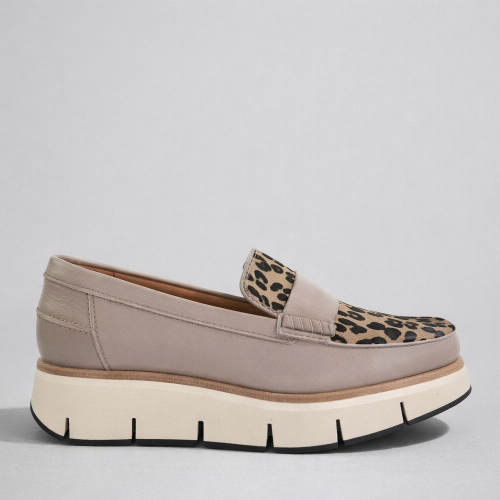 ALFIE & EVIE BATO MUSHROOM LEOPARD - Women Loafers - Collective Shoes 