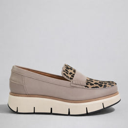 ALFIE & EVIE BATO MUSHROOM LEOPARD - Women Loafers - Collective Shoes 