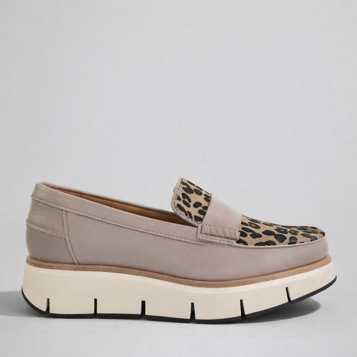 ALFIE & EVIE BATO MUSHROOM LEOPARD - Women Loafers - Collective Shoes 