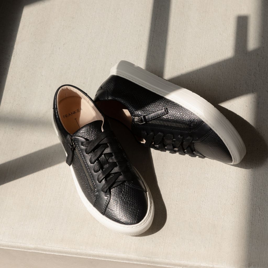 FRANKIE4 BILLIE BLACK REPTILE - Women sneakers - Collective Shoes 