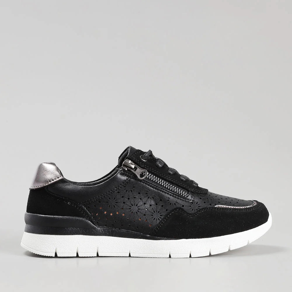 CC RESORTS CAITLYN BLACK PEWTER - Women Sneakers - Collective Shoes 