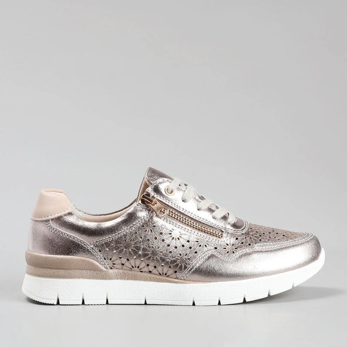CC RESORTS CAITLYN CHAMPAGNE BEIGE - Women Sneakers - Collective Shoes 