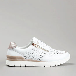 CC RESORTS CAITLYN WHITE CHAMPAGNE - Women Sneakers - Collective Shoes 