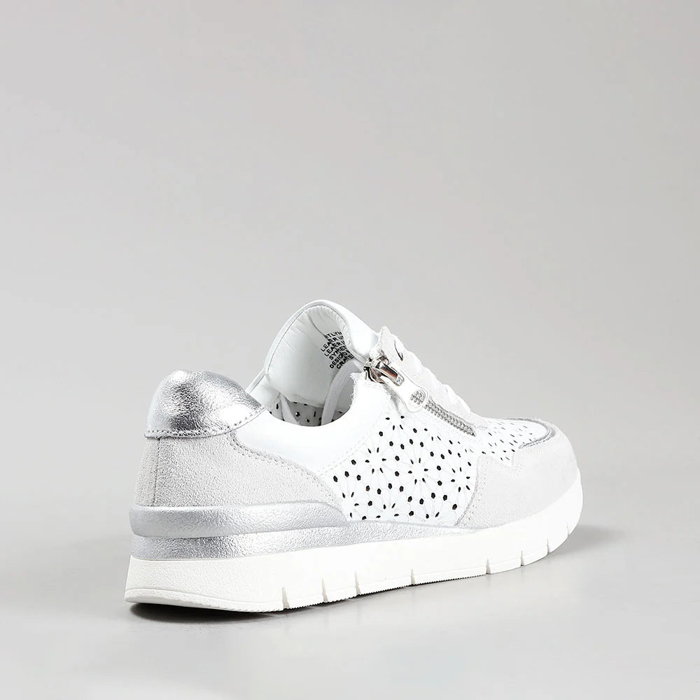 CC RESORTS CAITLYN WHITE LT GREY - Women Sneakers - Collective Shoes 