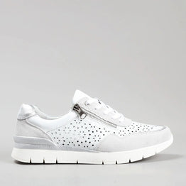CC RESORTS CAITLYN WHITE LT GREY - Women Sneakers - Collective Shoes 