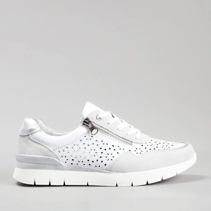 CC RESORTS CAITLYN WHITE LT GREY - Women Sneakers - Collective Shoes 