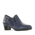 Load image into Gallery viewer, ZIERA CAMDEN NAVY - Women Heels - Collective Shoes 

