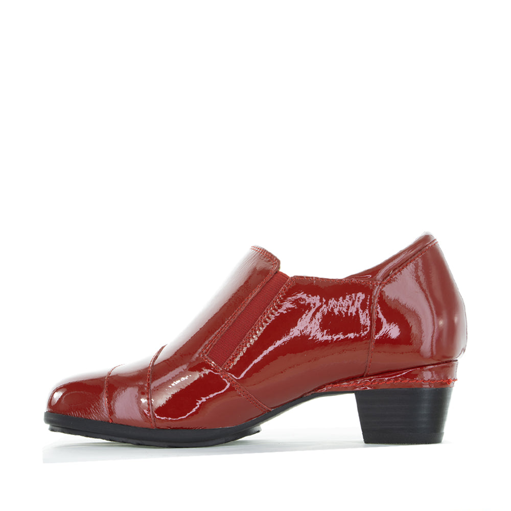 ZIERA CAMDEN DARK RED PATENT - Women Heels - Collective Shoes 