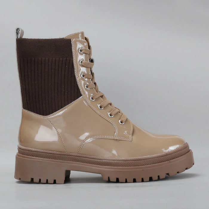 LE SANSA CANDY BONE PATENT - Women Boots - Collective Shoes 