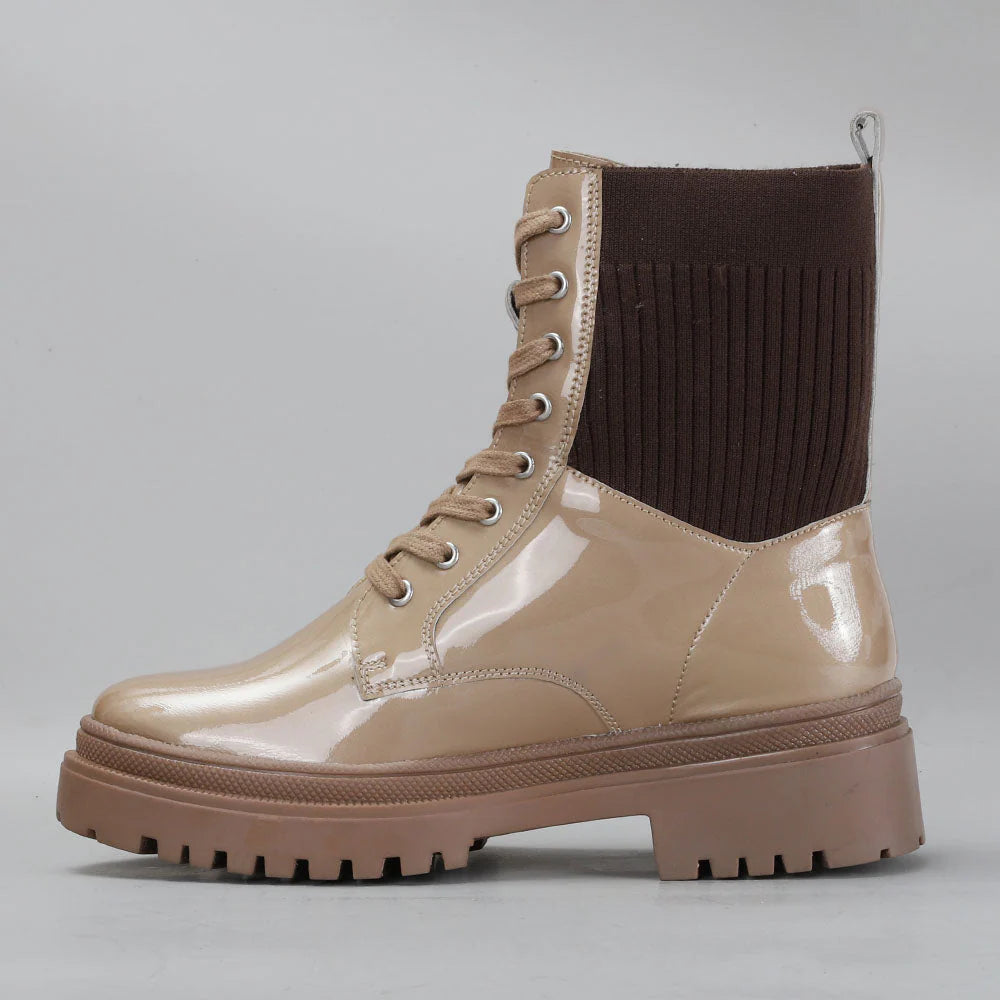 LE SANSA CANDY BONE PATENT - Women Boots - Collective Shoes 