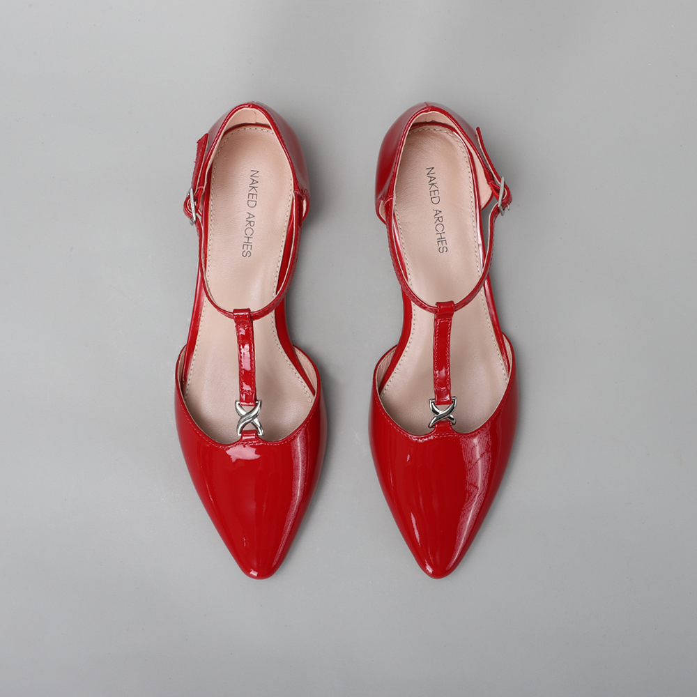 NAKED ARCHES CAPITAL RED - Women Sandals - Collective Shoes 