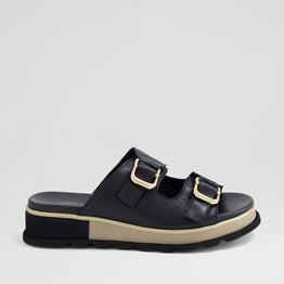 DJANGO & JULIETTE CHABLIS BLACK - Women Slides - Collective Shoes 
