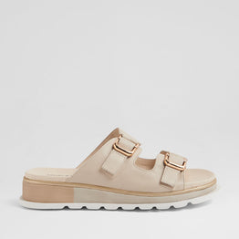 DJANGO & JULIETTE CHABLIS ALMOND - Women Slides - Collective Shoes 