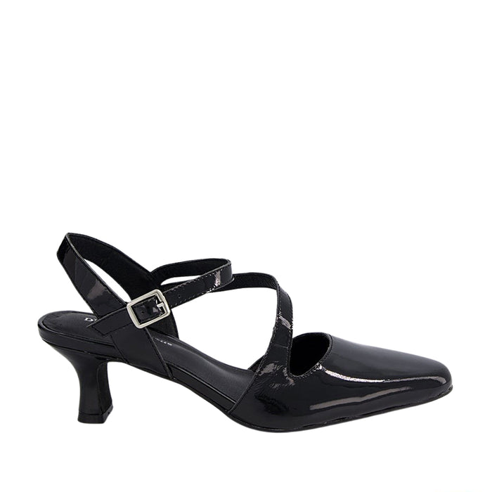 DJANGO & JULIETTE CHARISSA BLACK PATENT - Women Sandals - Collective Shoes 