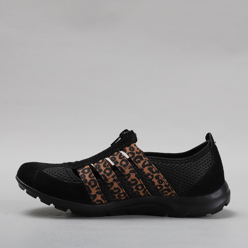 CC RESORTS CHRISTINE BLACK LEOPARD - Women Casuals - Collective Shoes 