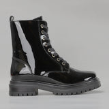 LE SANSA COOLIE BLACK PATENT