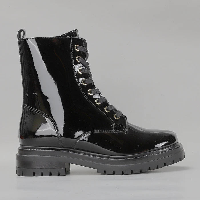 LE SANSA COOLIE BLACK PATENT - Women Boots - Collective Shoes 