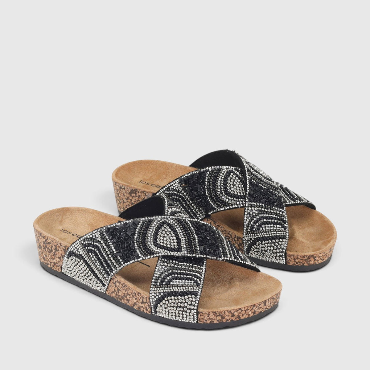 LOS CABOS CAPRI BLACK - Women Slides - Collective Shoes 