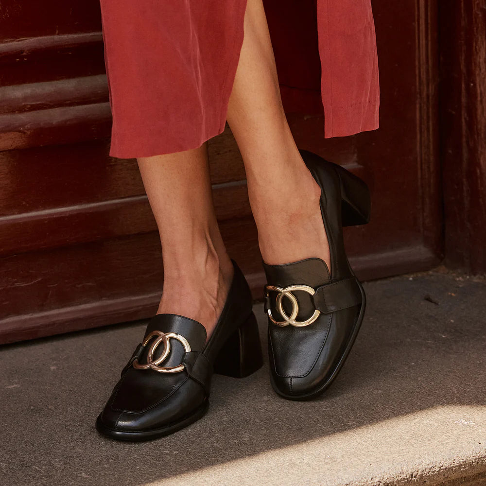 EOS CHARLI BLACK - Women Heels - Collective Shoes 