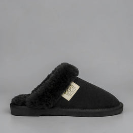 UGG COMFORT ME WOMBAT BLACK - Women slippers - Collective Shoes 