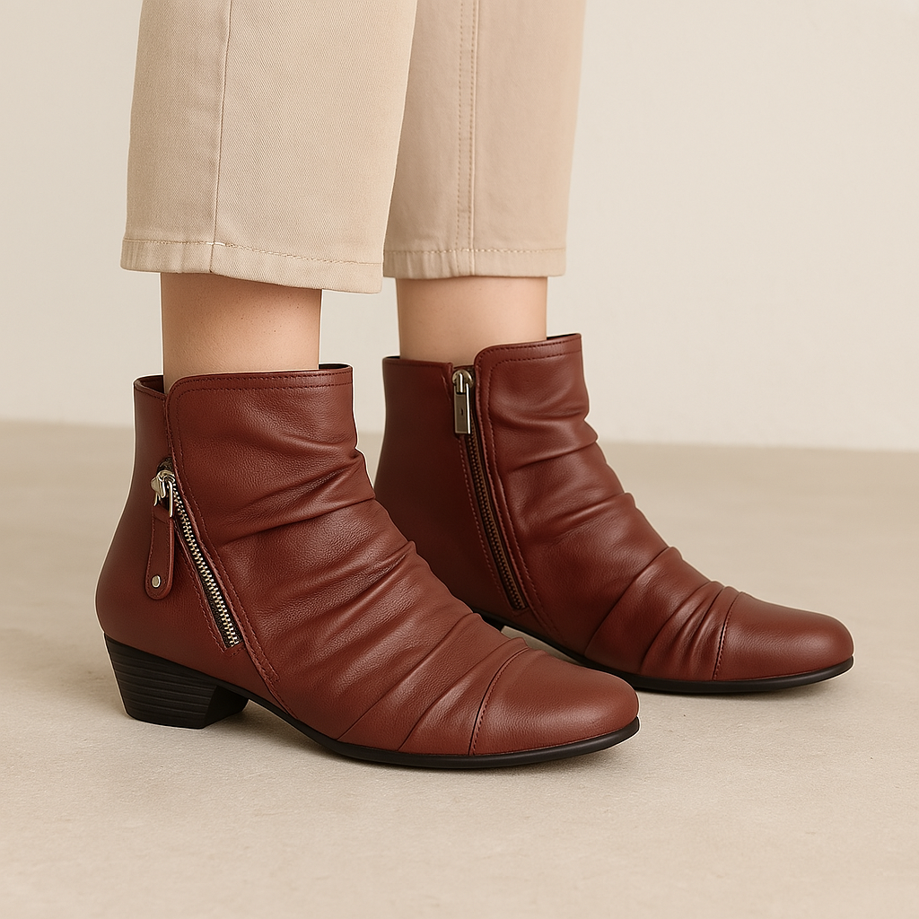 ZIERA CAMRYN DARK RED - Women Boots - Collective Shoes 