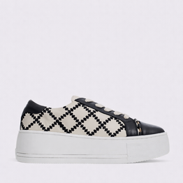 ALFIE & EVIE FRANKIE BLACK CREAM - Women sneakers - Collective Shoes 