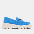Load image into Gallery viewer, TAMARA LONDON PARGO TEAL SUEDE
