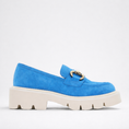 Load image into Gallery viewer, TAMARA LONDON PARGO TEAL SUEDE - Women Loafers - Collective Shoes 
