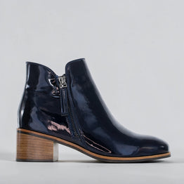 NAKED ARCHES OXLEY 2.0 NAVY PATENT - Women Boots - Collective Shoes 