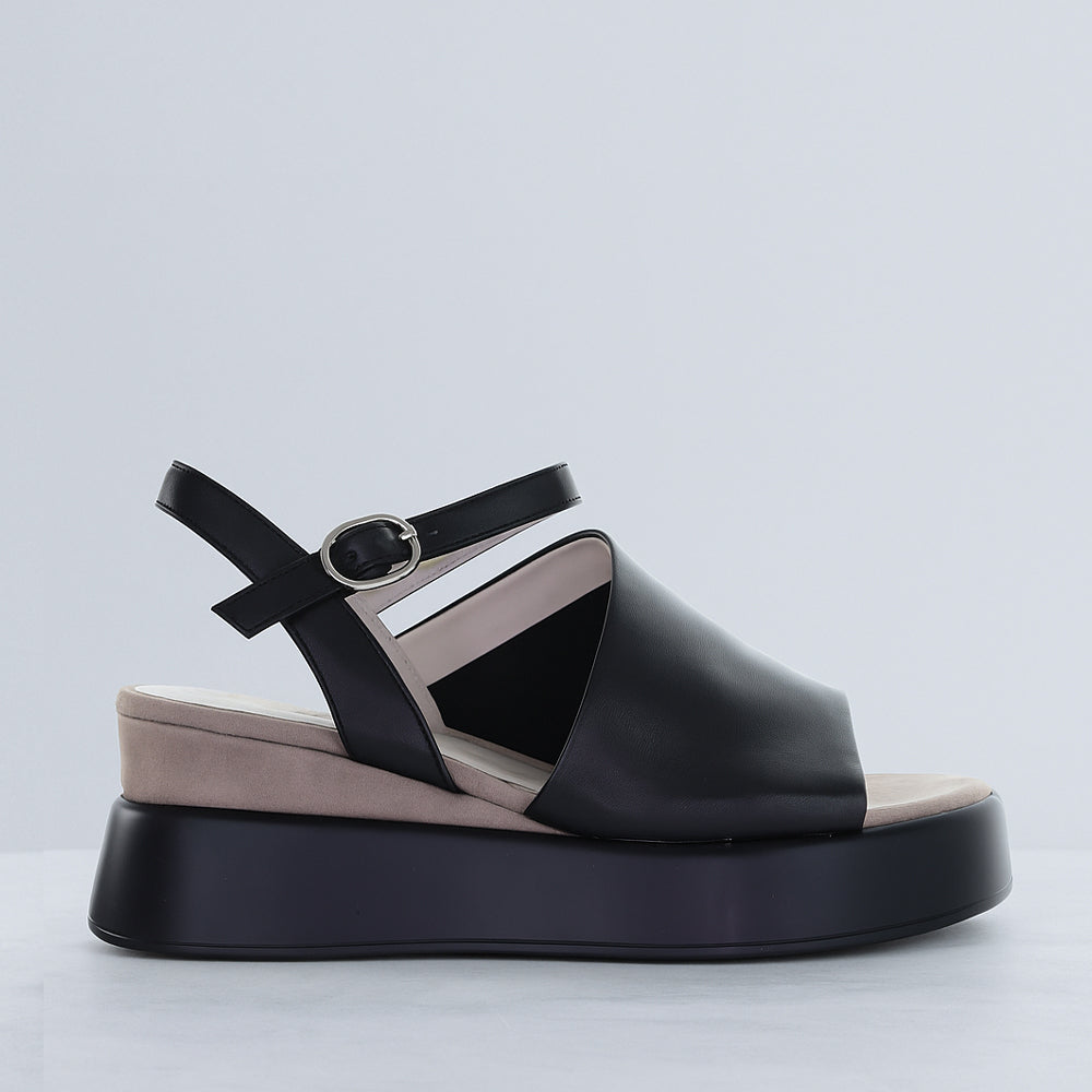 MILA RAINE DANCER BLACK STONE - Women Sandals - Collective Shoes 