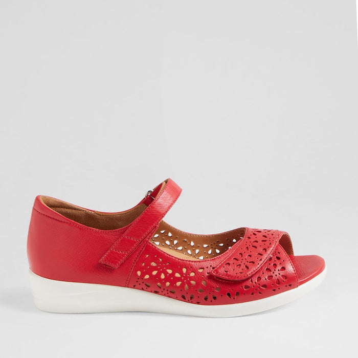 ZIERA DAFFODIL RED - Women Sandals - Collective Shoes 