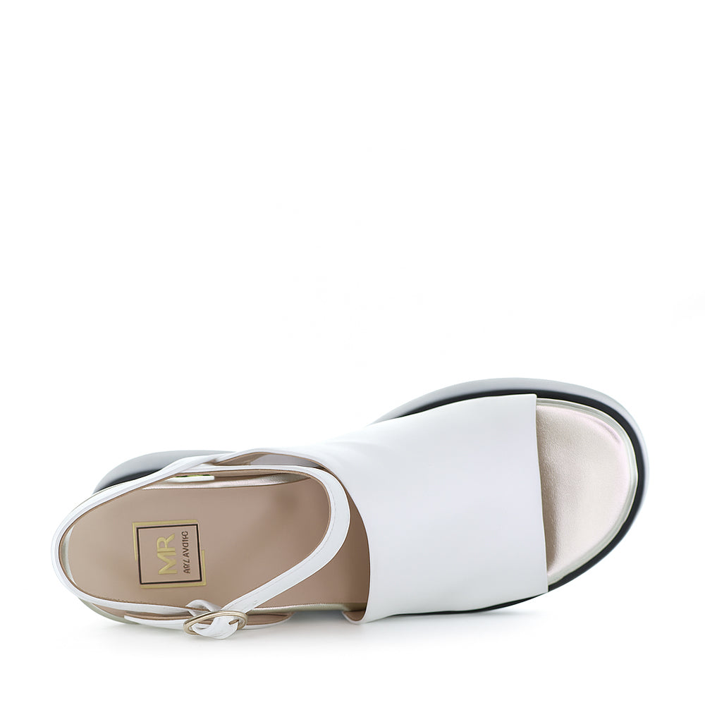 MILA RAINE DANCER WHITE GOLD - Women Sandals - Collective Shoes 