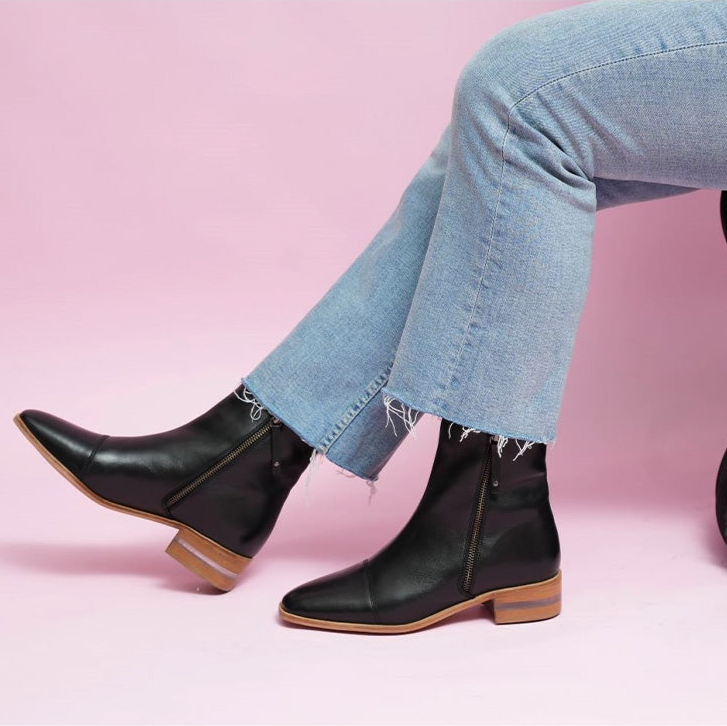 LE SANSA MERA BLACK CROC - Women Boots - Collective Shoes 