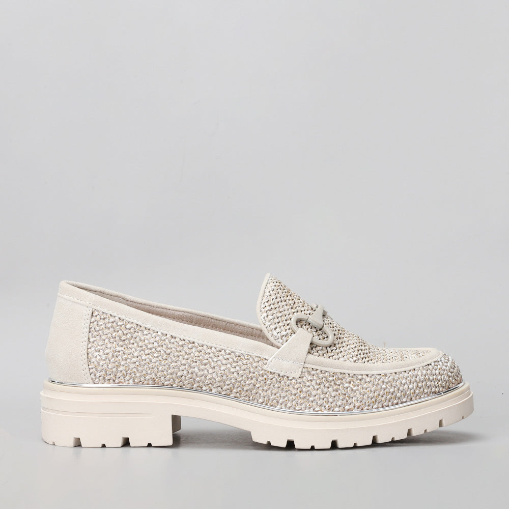 LE SANSA DEEJAY BEIGE - Women Loafers - Collective Shoes 