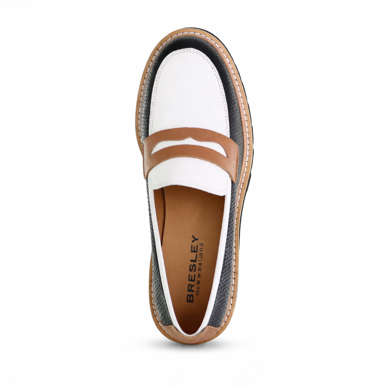 BRESLEY DELMIRA BLACK COMBO - Women Loafers - Collective Shoes 
