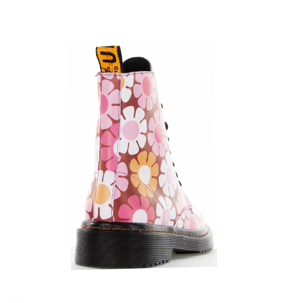 LESANSA DEPTH PINK FLORAL - Women Boots - Collective Shoes 