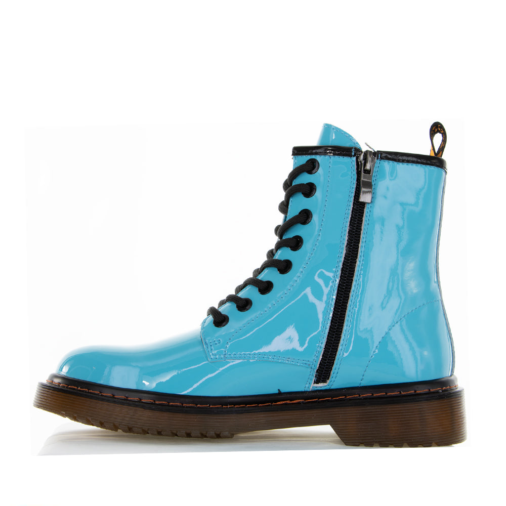 LESANSA DEPTH TURQ PATENT - Women Boots - Collective Shoes 