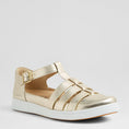 Load image into Gallery viewer, ZIERA DIANEY PALE GOLD WHITE - Women Sandals - Collective Shoes 
