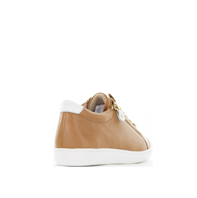 ZIERA DIANN TAN WHITE - Women sneakers - Collective Shoes 