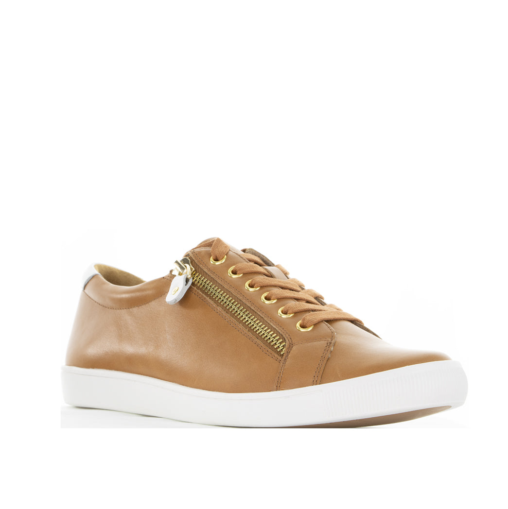 ZIERA DIANN TAN WHITE - Women sneakers - Collective Shoes 
