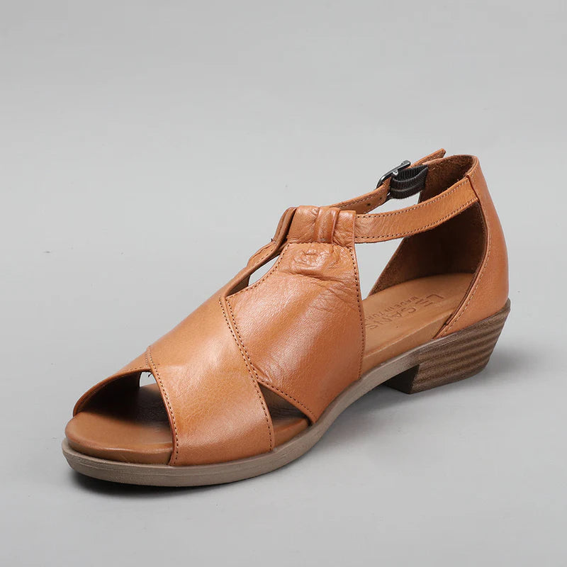 LE SANSA DIGBY TAN - Women Sandals - Collective Shoes 