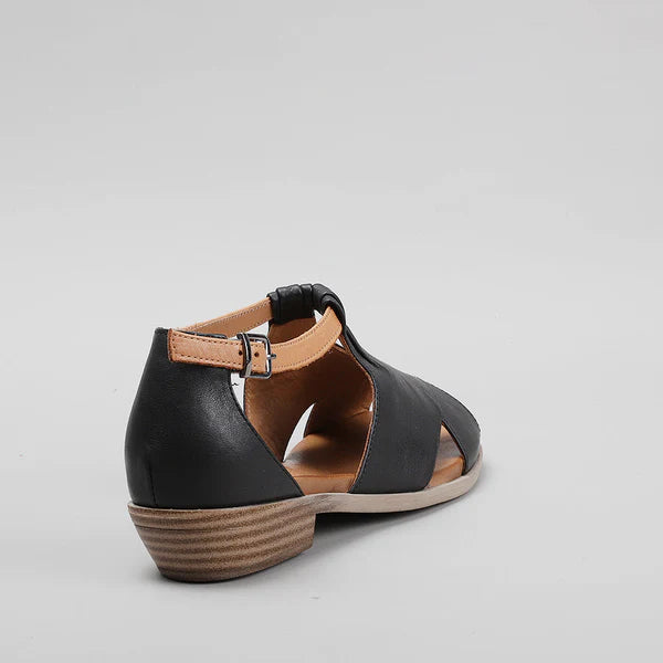 LE SANSA DIGBY BLACK TAN - Women Sandals - Collective Shoes 
